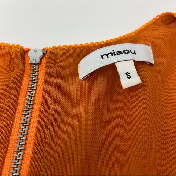 Miaou Campbell Corset Top in Tangerine. Orange Lace with zipper size Small EUC - Picture 10 of 16